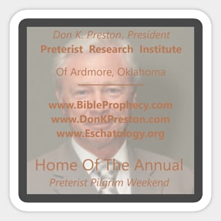 Preterist Research Institute Sticker